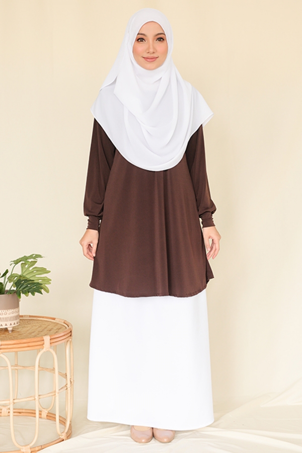 Luna Blouse - Dark Choc Luna Blouse - Dark Choc